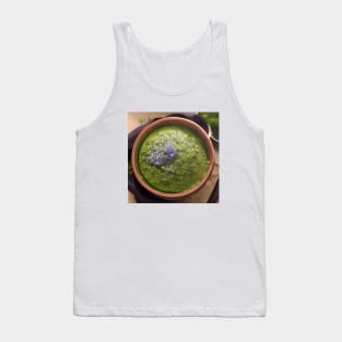 Matcha Tea Time Green Vintage Tank Top